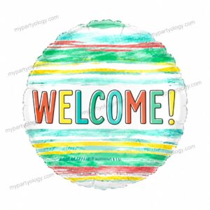 Welcome Watercolour 18" Foil Balloon (Anagram)
