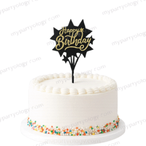 Happy Birthday Star Cluster Cake Topper