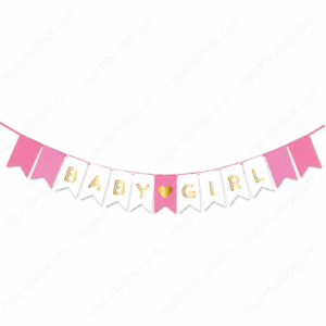 Baby Girl Pink Paper Banner