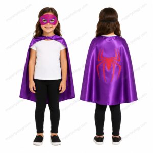 Spider Girl Satin Pink & Purple Cape