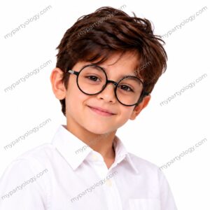 Harry Potter Black Plastic Glasses (Pack of 1)