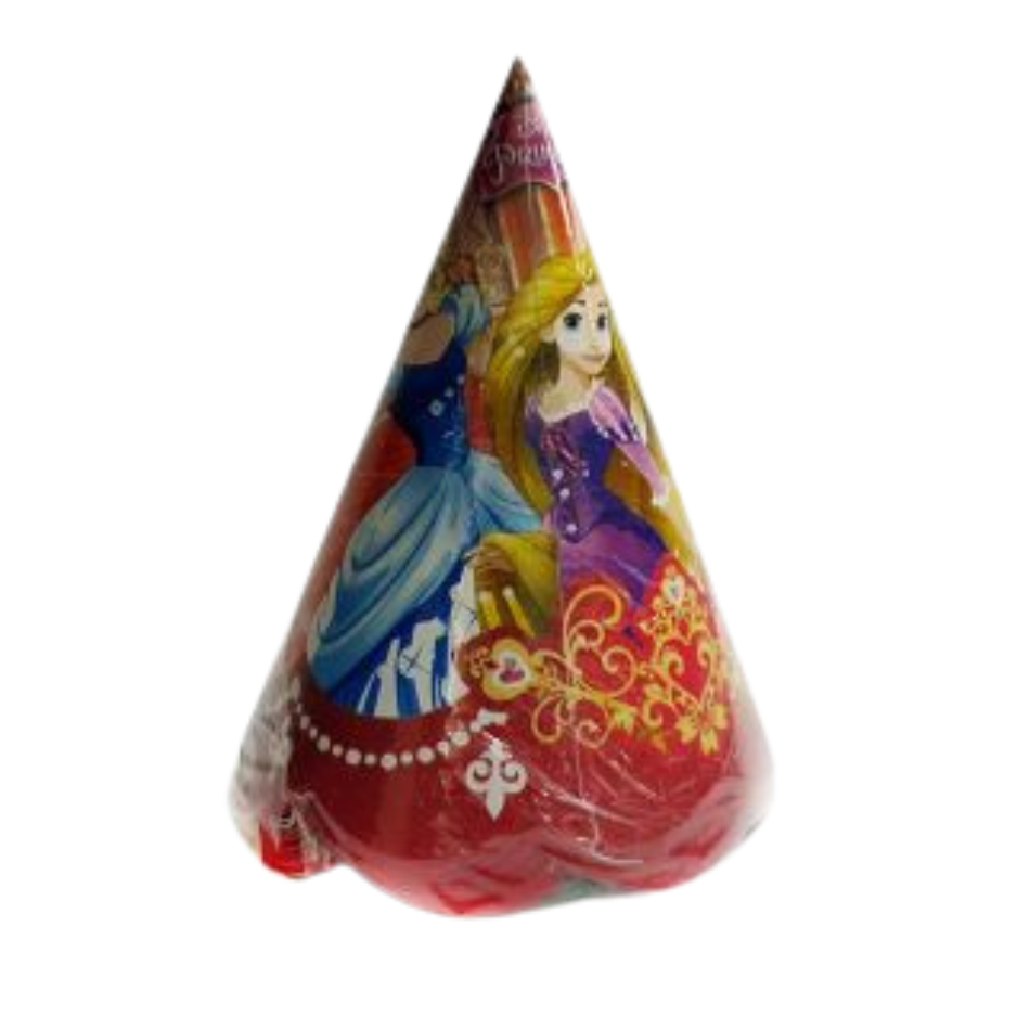 Princess Theme Paper Cone Hats (Pack of 10)