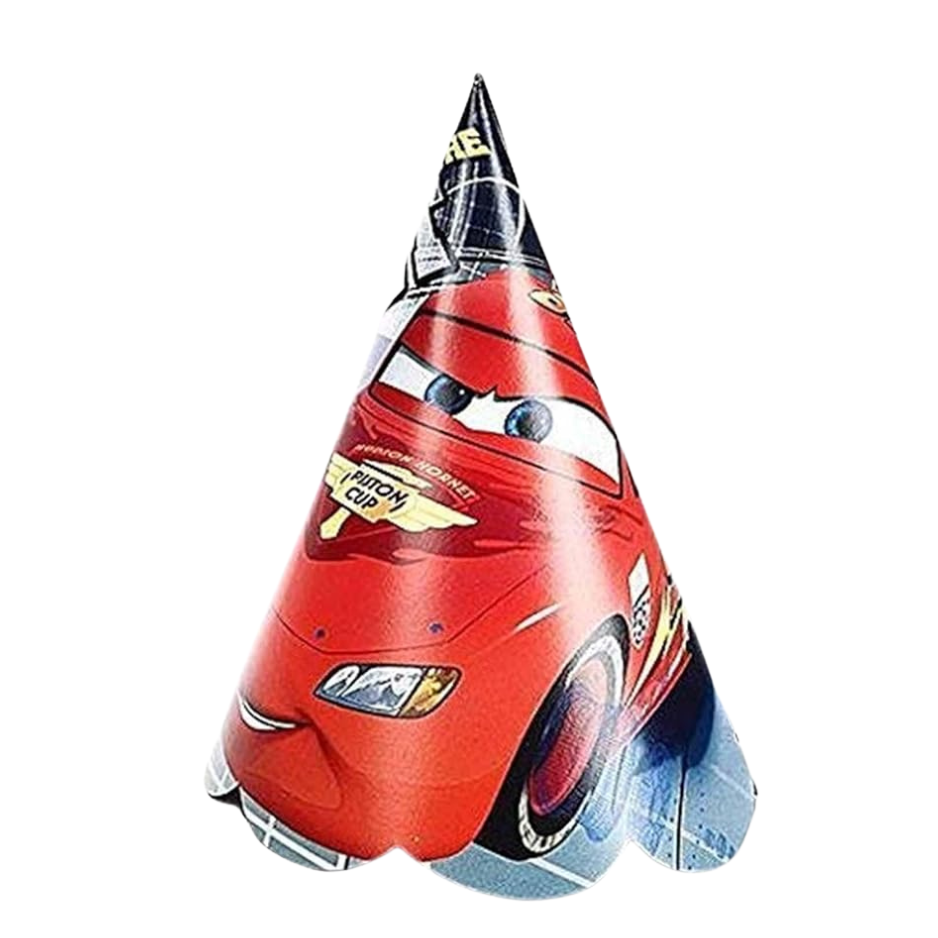 Cars Disney Paper Cone Hats (Pack of 10)