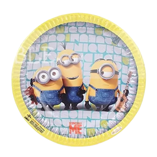Minion Theme 9" Paper Plates (Pack of 10)