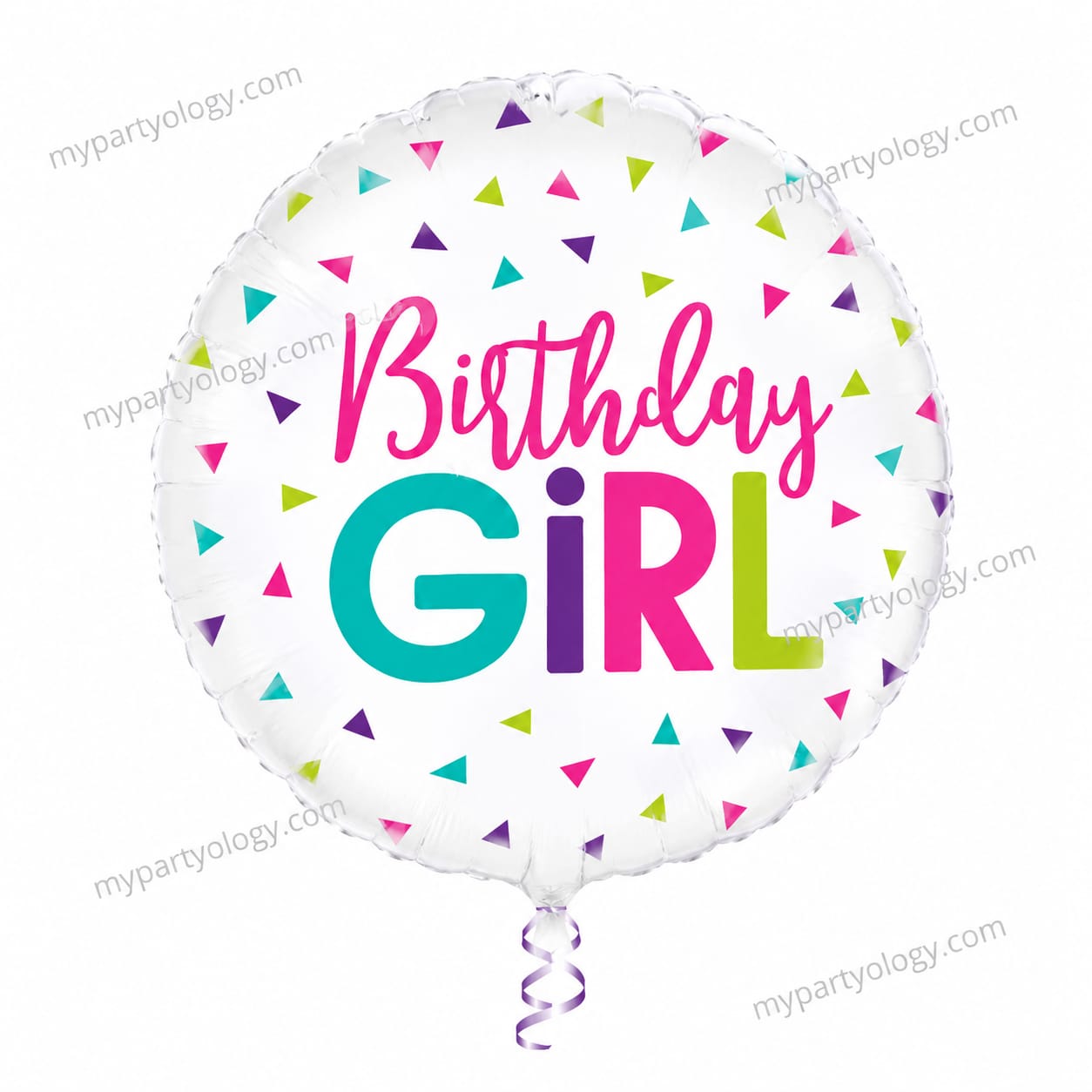 Birthday Girl Confetti 18" Foil Ballon (Unique)