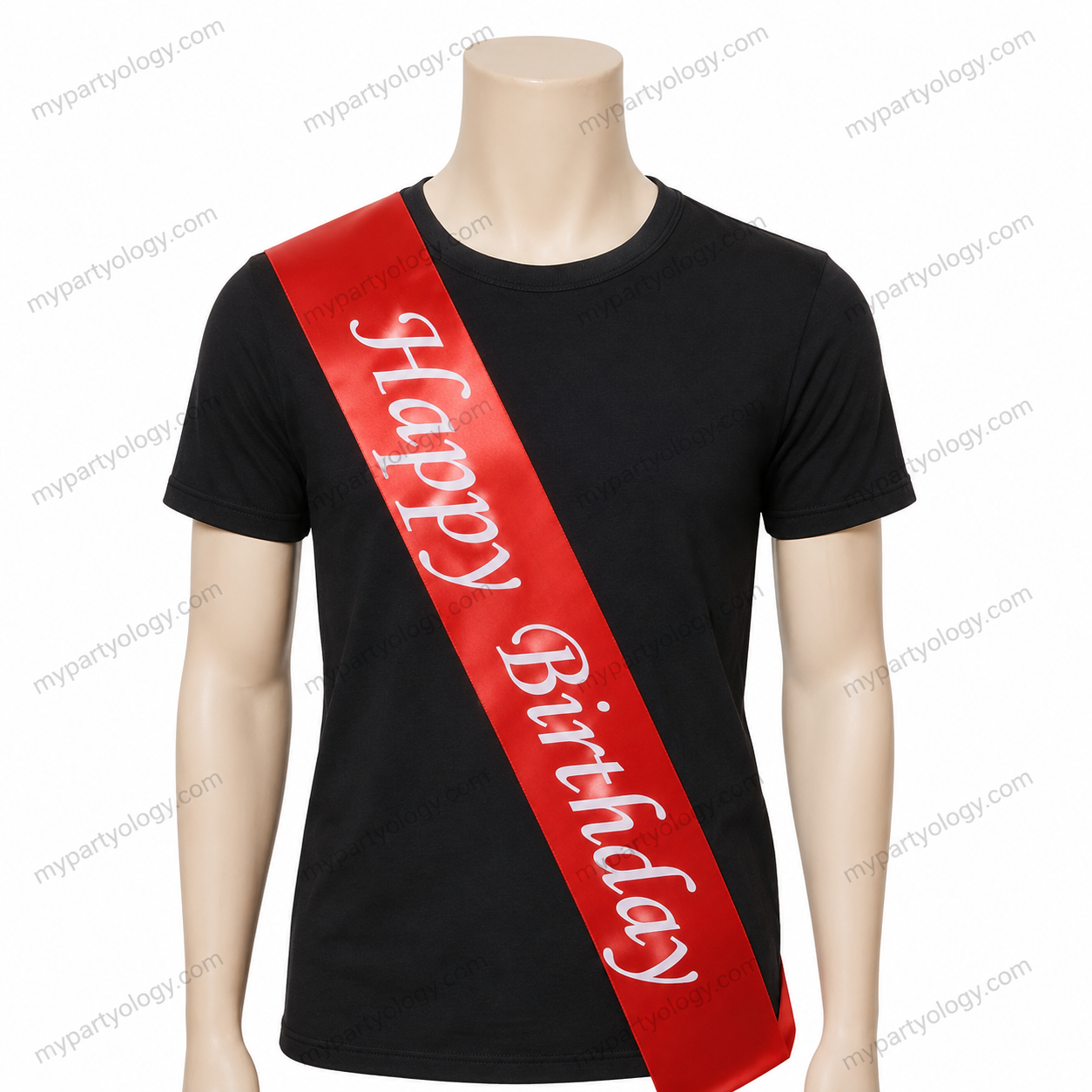 HB Red Satin Sash