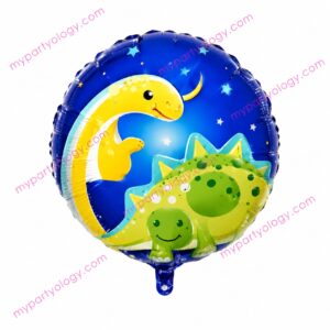 Dinosaur Blue And Green 18" Foil Balloon