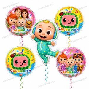 Cocomelon Foil Balloon Set (Pack of 5)