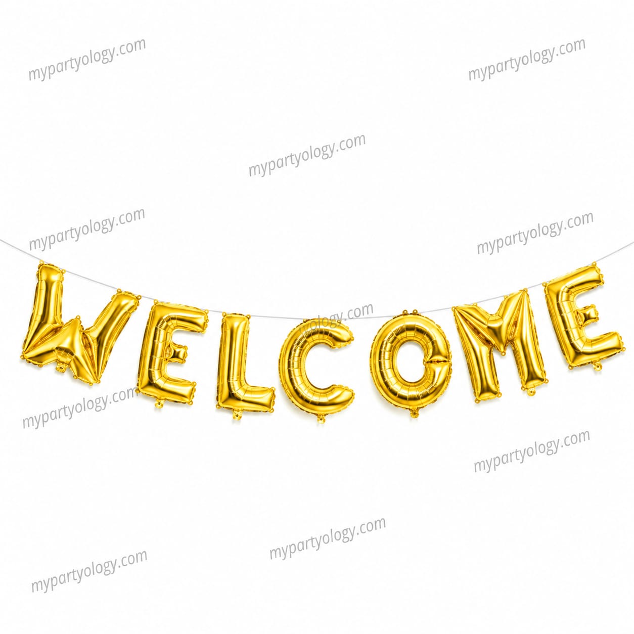 Welcome Gold 16'' Foil Balloon Banner