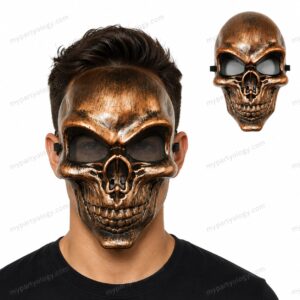 Skeleton Bronze Plastic Mask