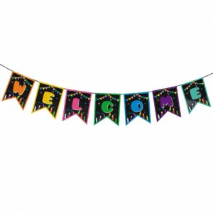 Welcome Colourful Paper Banner