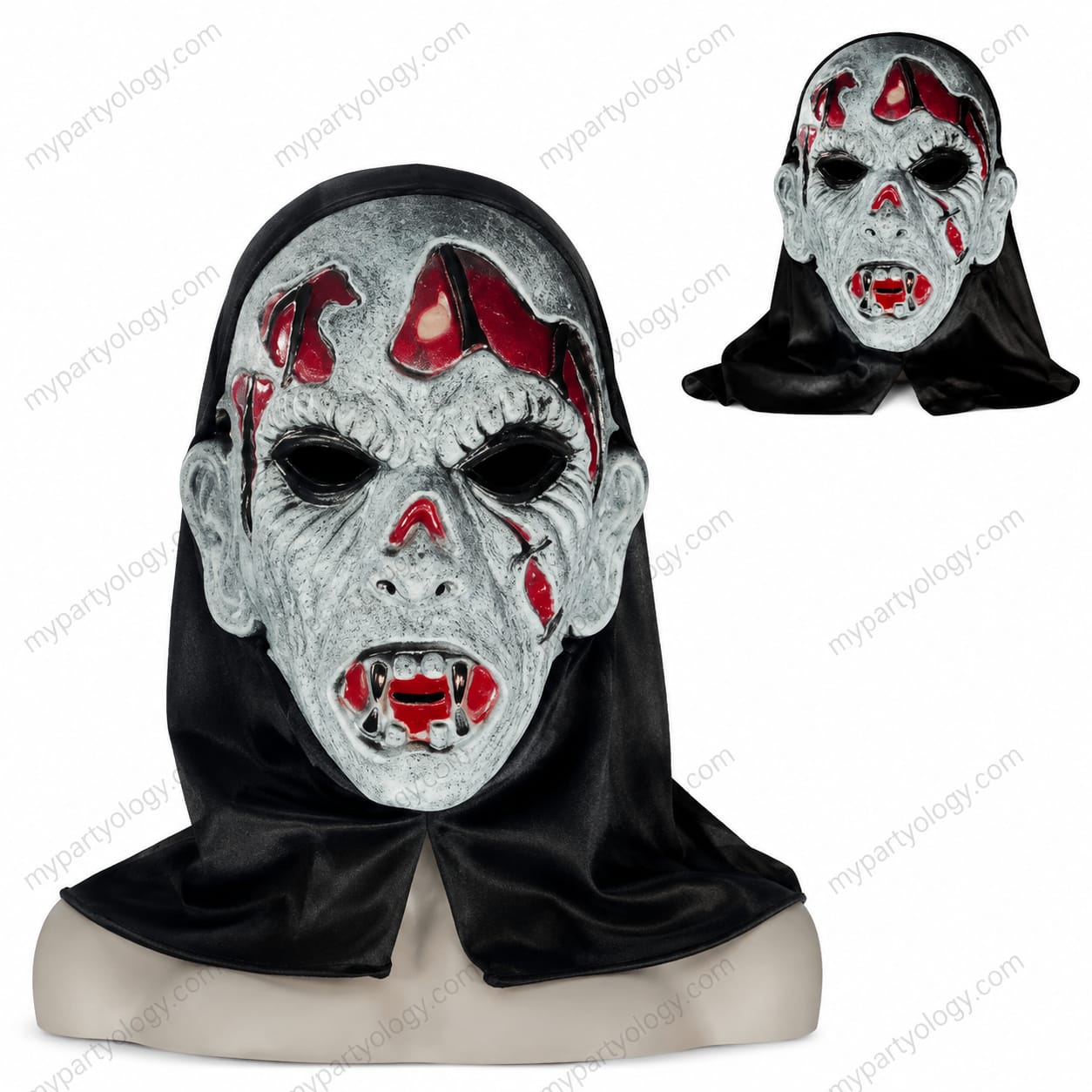 Vampire Blood Scar Hooded Mask