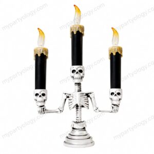Halloween Skeleton LED Candle Set