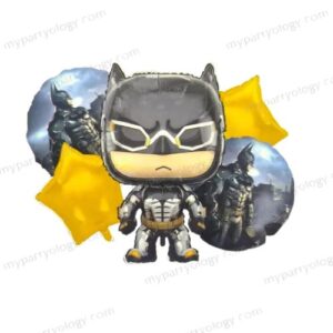 Batman Cartoon Foil Balloon Set (Pack of 5)