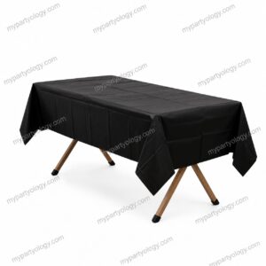 Black Plastic Tablecloth