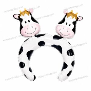 Cow Headband Full Head Foil Balloon