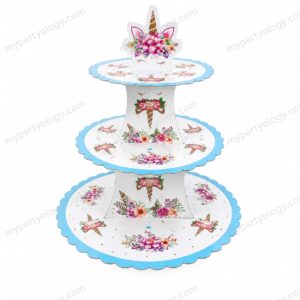 Unicorn 3 Tier Cupcake Stand (Pack of 1)