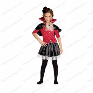 Vampire Red Kids Girls Costume
