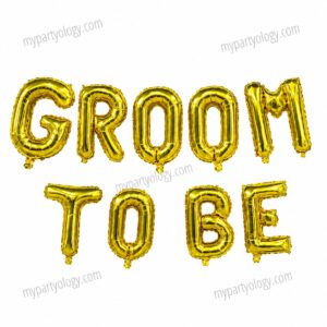 Groom To Be Gold 16" Foil Balloon Banner