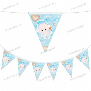 Baby Boy 10ft Flag/Pennant Banner