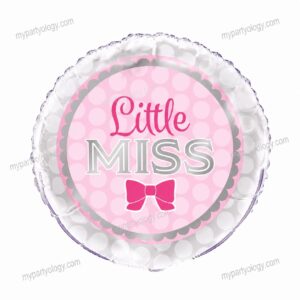 Little Miss Bow 18'' Foil Balloon