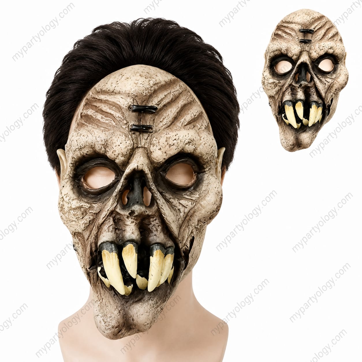 Creepy Fanged Skull High Quality Silicon Mask