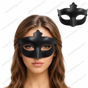 Black Masquerade Plastic Eye Mask