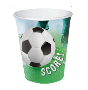 Soccer/Football Theme Paper Cups (Pack of 16)