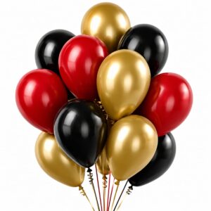 Harry Potter Latex 12" Gold, Black & Burgundy Balloon Set (Pack of 12)