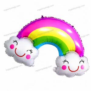 Rainbow With Cloud 18'' Foil Balloon
