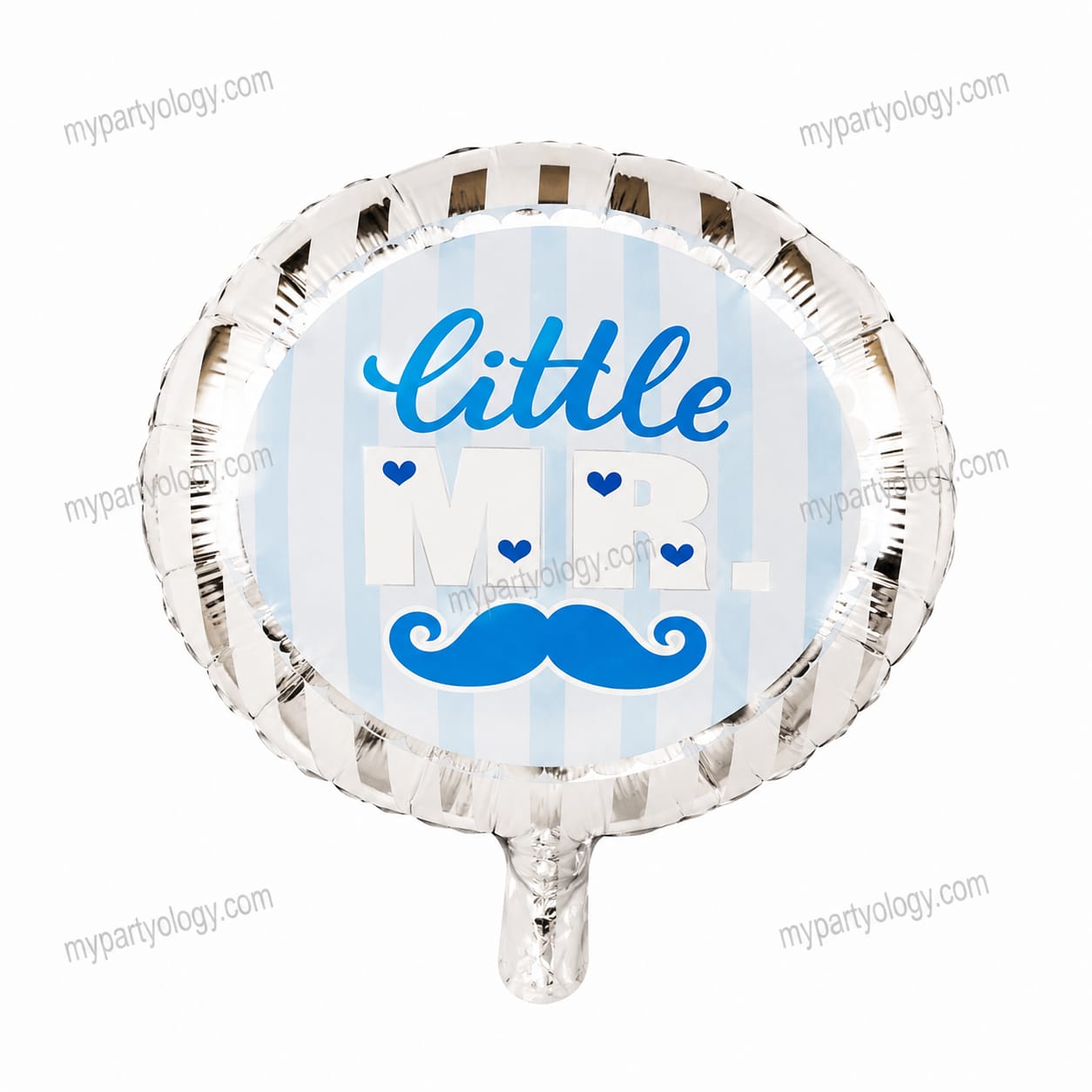Little Mr W/Mustache 18'' Foil Balloon