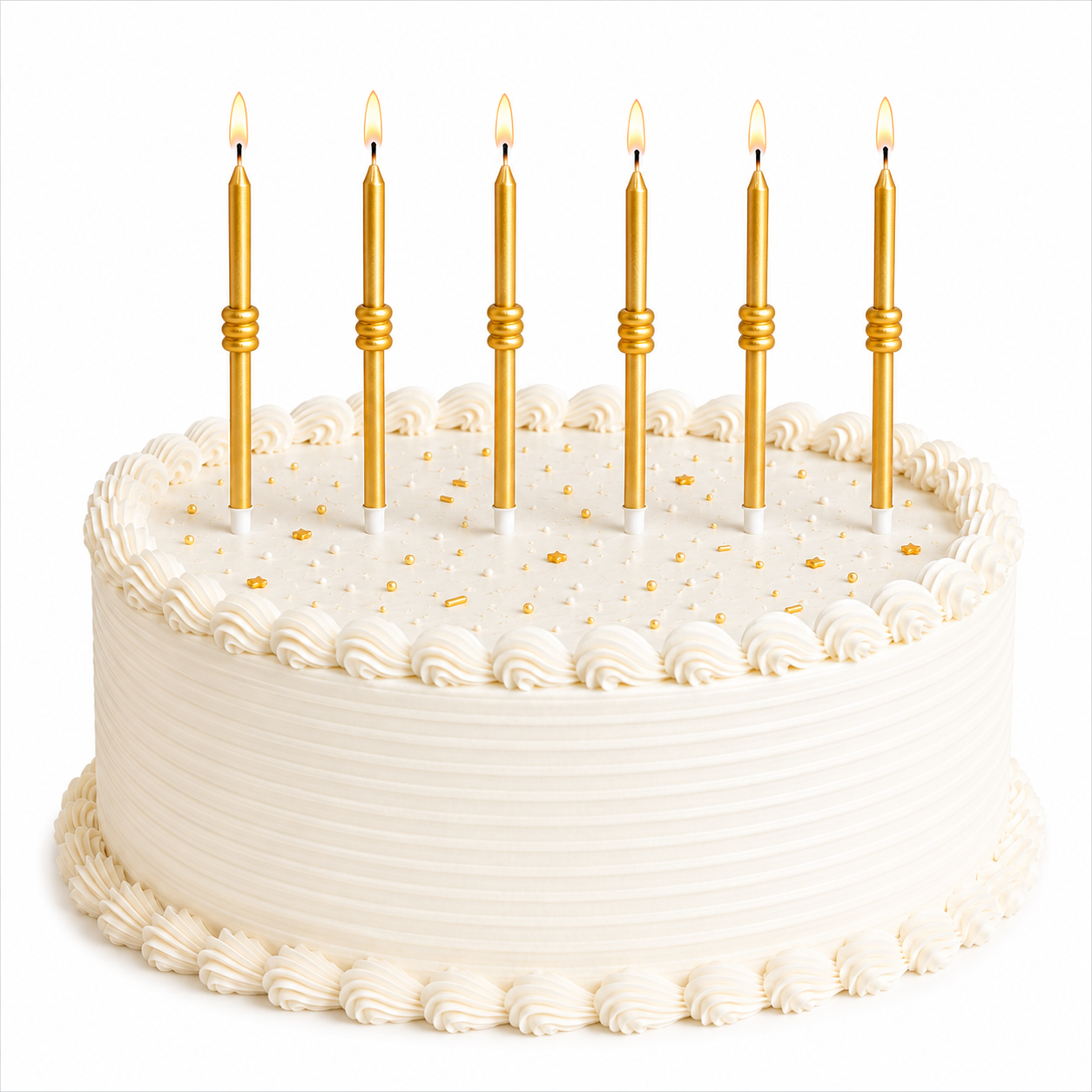 Gold Spring Candles (Pack of 6)
