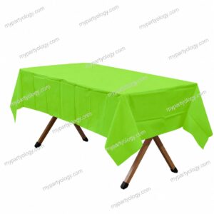 Green Plastic Tablecover
