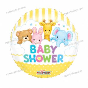 Baby Shower Cute Animals 18'' Foil Balloon
