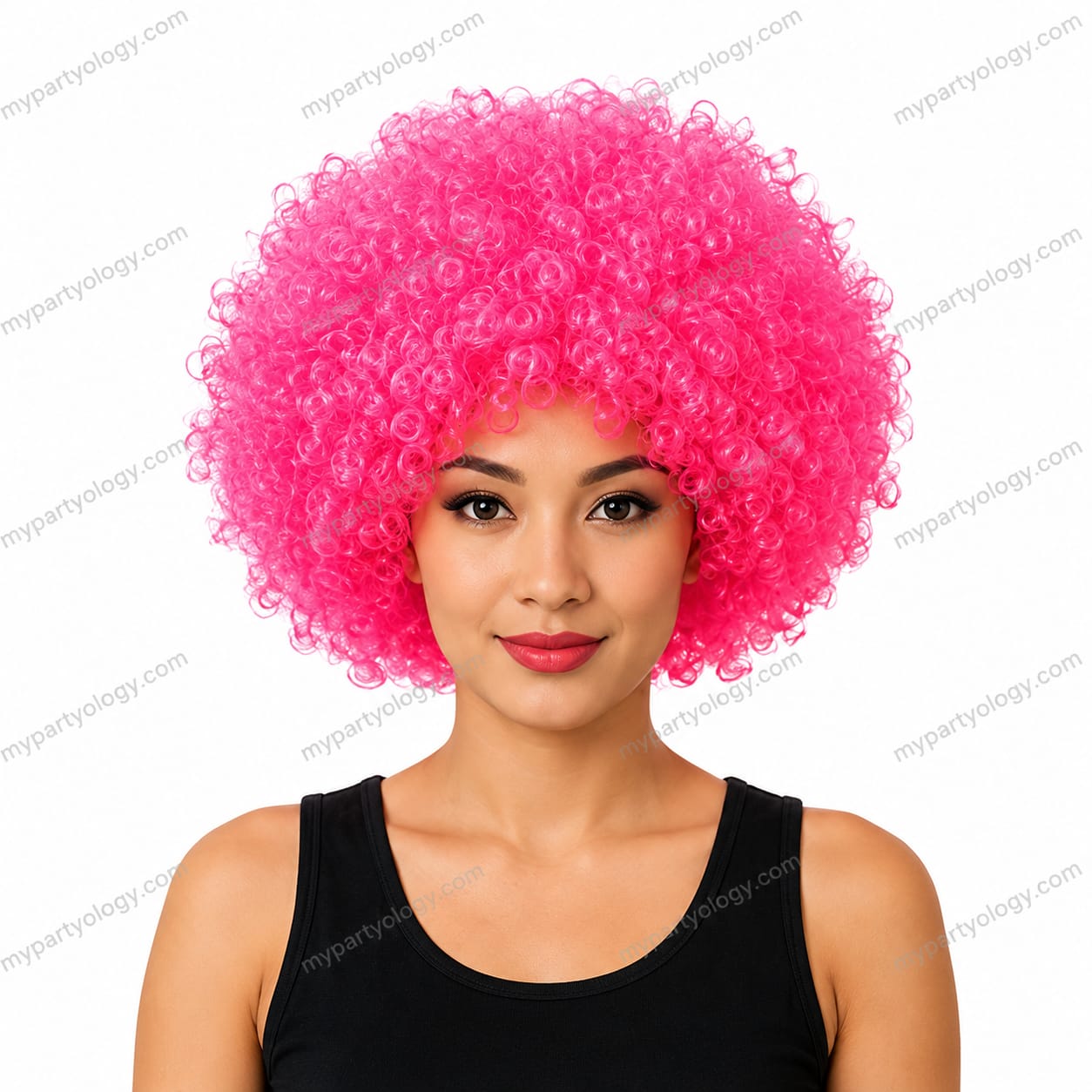 Afro/Malinga Pink Wig (Pack of 1)
