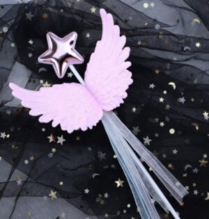 Pink Angel Wing Cake Topper