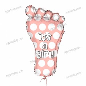 It's A Girl Giant 31'' Foil Balloon 1/pkt (Unique)