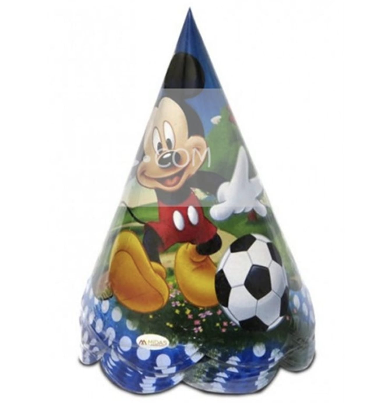 Micky Mouse Paper Cone Hats Set (Pack of 10)