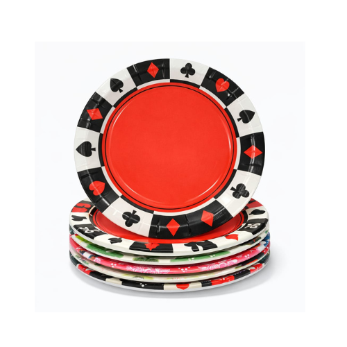 Casino Theme Paper Plate (Pack of 10)