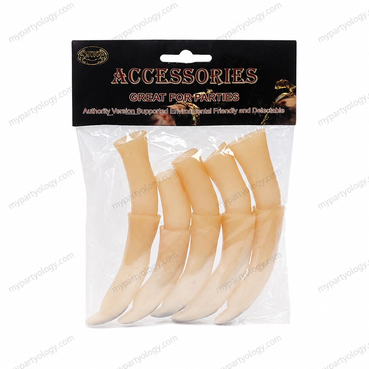 Witch Rubber Nails (Pack of 10)