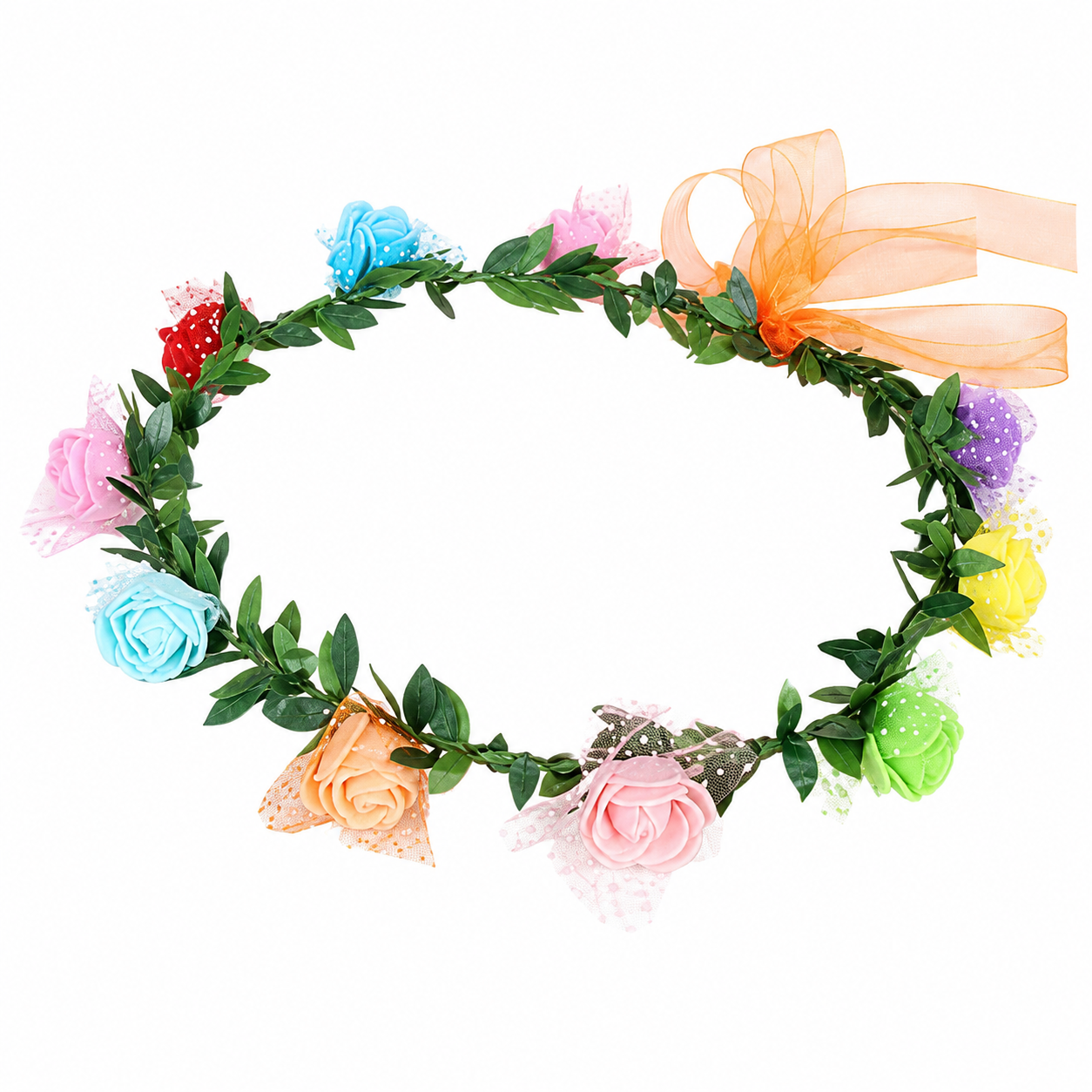 Multicolour Flower Tiara/Headband