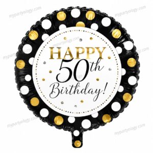 Happy 50th Birthday 18" Foil Balloon (Anagram)