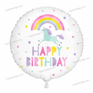 Unicorn Rainbow Birthday 18'' Foil Balloon (Unique)
