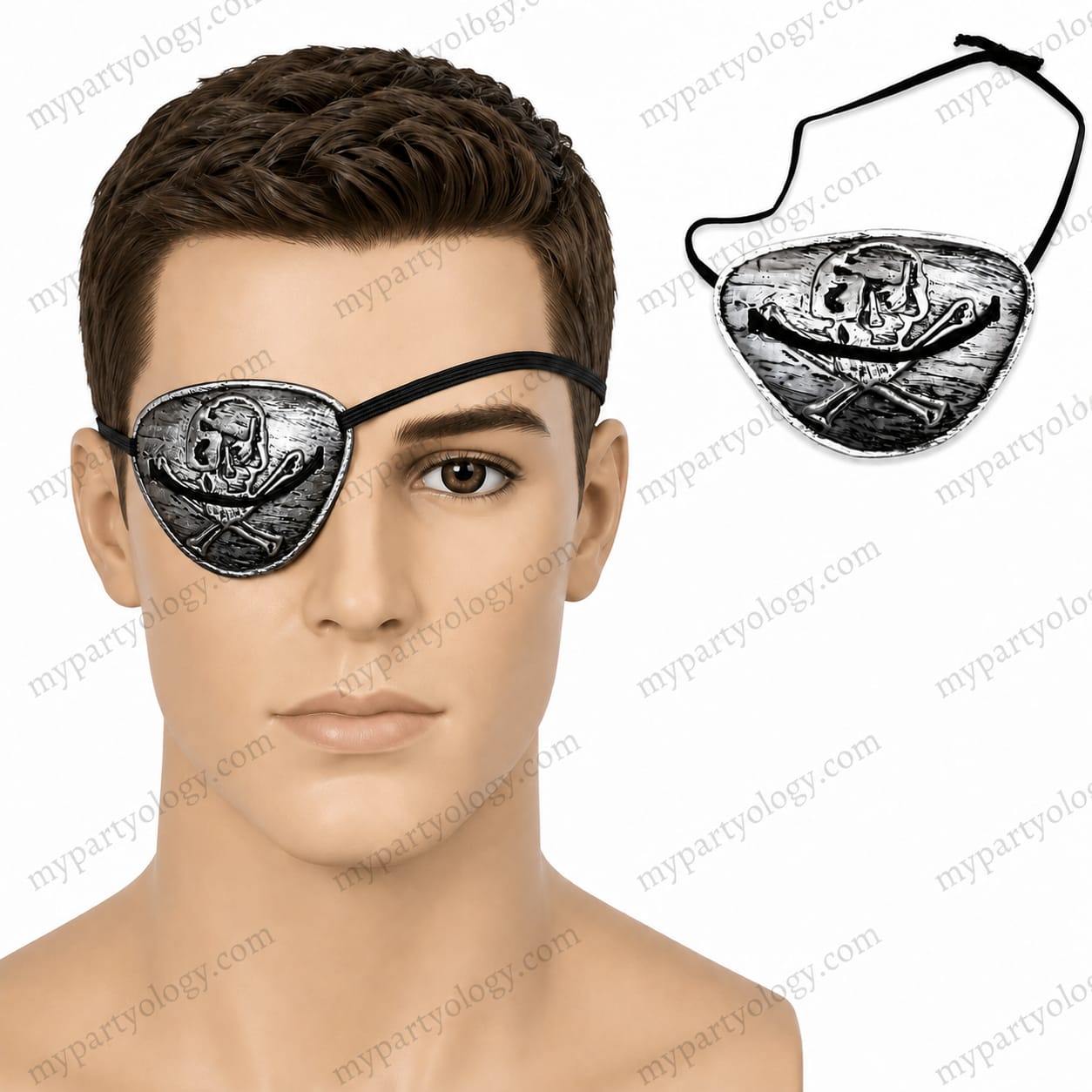 Pirate Silver Eye Patch
