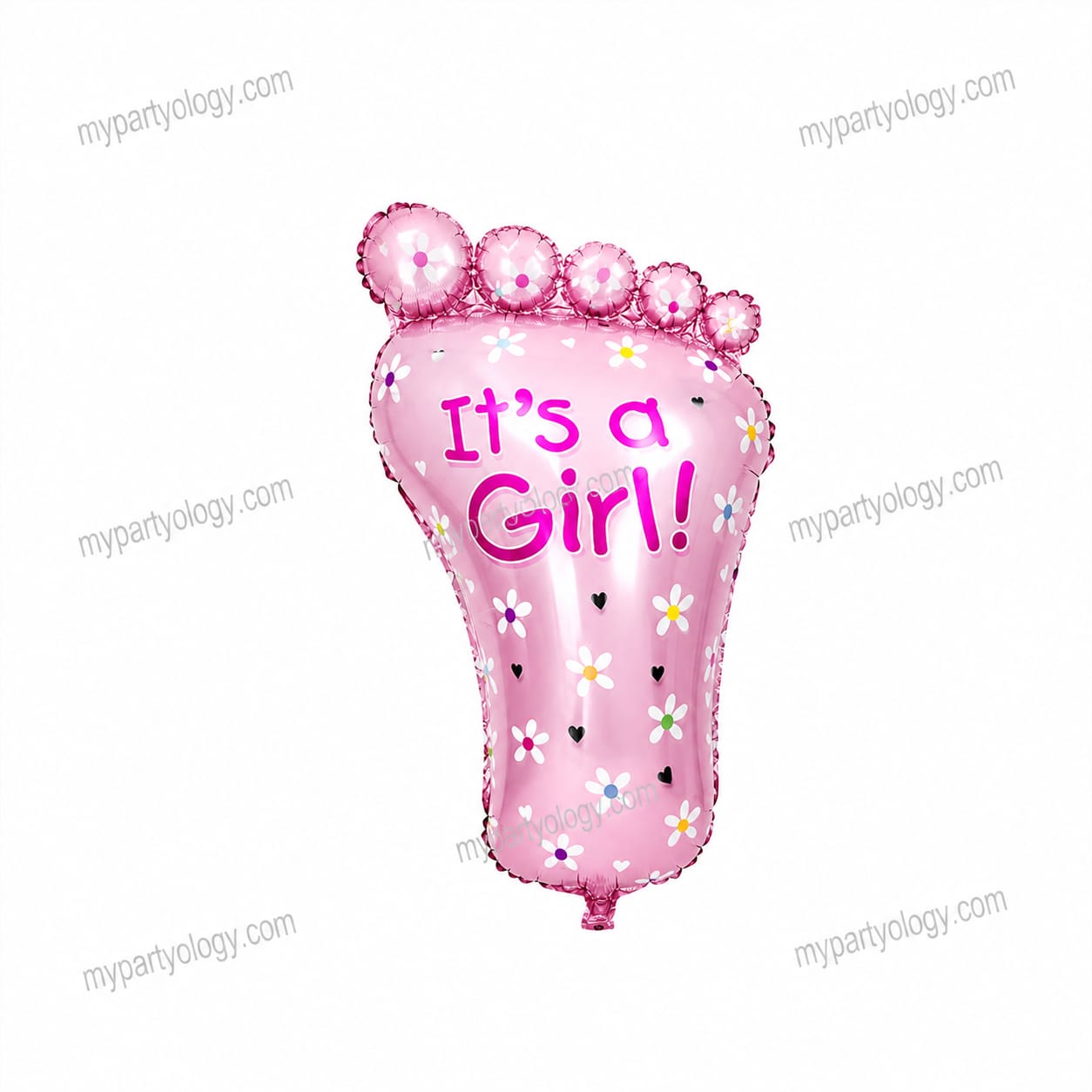 It's A Girl Pink Metallic Foot 24'' Foil Balloon