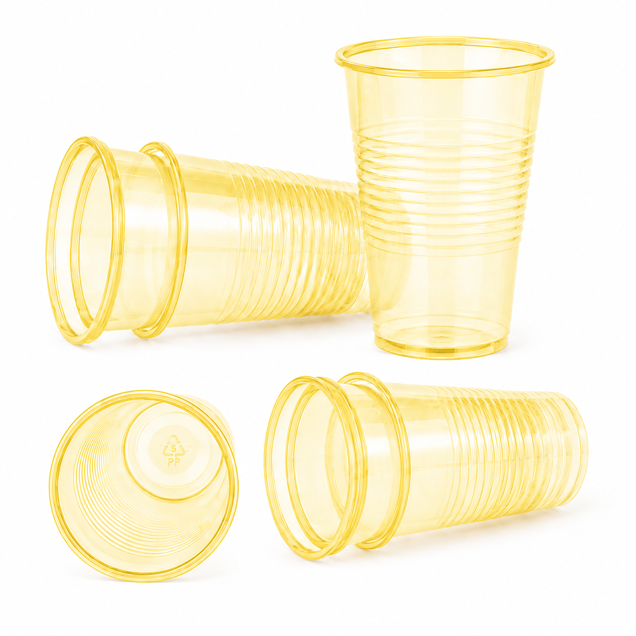 Assorted Coloured Transparent 16oz Plastic Glass (Pack of 10) - Image 7