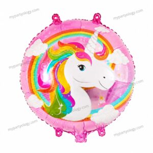 Unicorn Pink 18" Round Foil Balloon