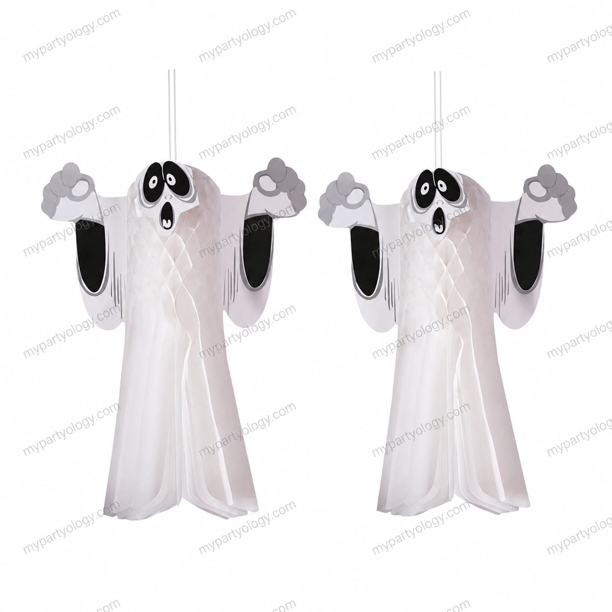 Ghost White Paper Hanging Decoration (Pack of 1) - Image 2