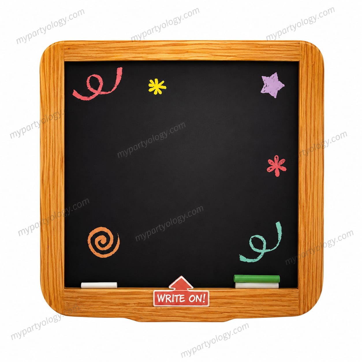 Square Chalkboard Write On 36" Foil Balloon