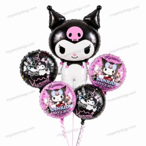 Kuromi Foil Balloon Set (Pack of 5)